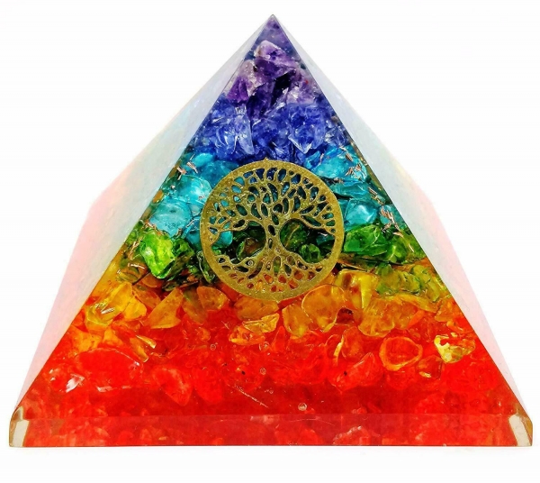 Orgonit Pyramide Kristall Baum des Lebens